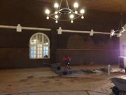 Lehmbau und Sanierungsarbeiten im Saal der Proitzer Mühle 836