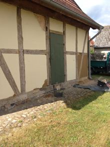 Historische Lehm-Restaurierung in Lübtheen  1